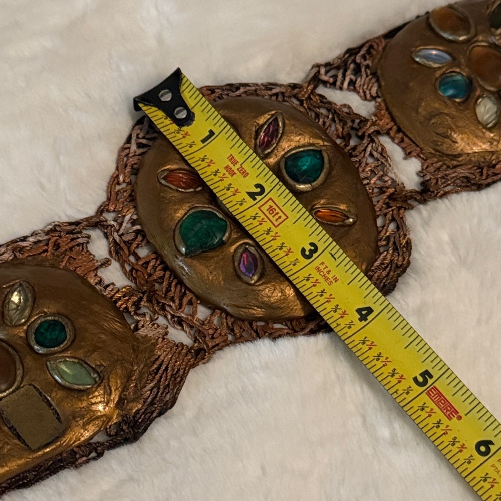 Unique Handmade Woven Bohemian Hippie Festival Belt, 1970s-1980s Era - Picture 10 of 15